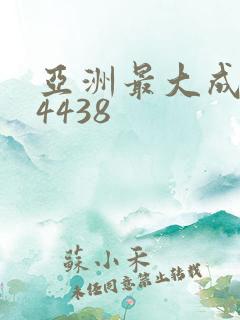 亚洲最大成人网4438