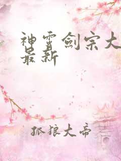 神霄剑宗大师兄最新