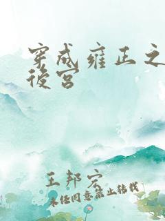 穿成雍正之极品后宫