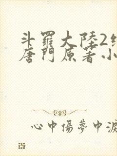 斗罗大陆2绝世唐门原著小说在线阅读