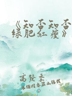 《知否知否应是绿肥红瘦》高清在线