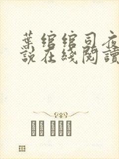 叶绾绾司夜寒小说在线阅读