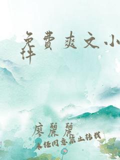 免费爽文小说软件