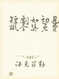 短剧如初见非初识全集免费观看高清