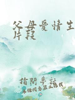 父母爱情生孩子片段