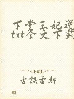 下堂王妃逆袭记txt全文下载