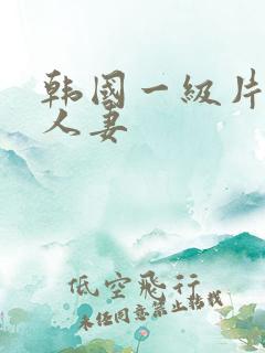 韩国一级片电影人妻