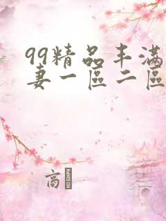 99精品丰满人妻一区二区