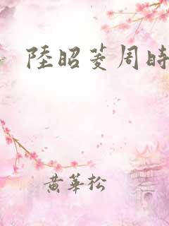 陆昭菱周时阅的