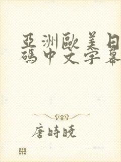亚洲欧美日韩乱码中文字幕