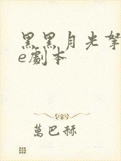 黑黑月光拿稳be剧本