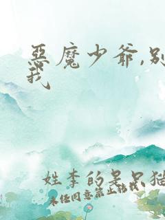 恶魔少爷,别吻我
