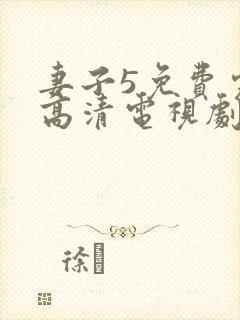 妻子5免费完整高清电视剧在线观看