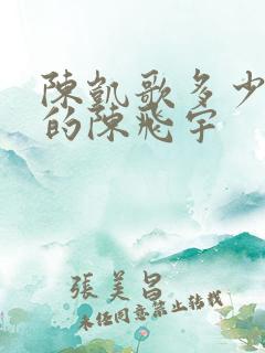 陈凯歌多少岁生的陈飞宇