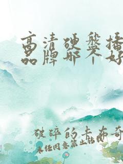 高清硬盘播放器品牌哪个好