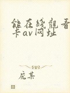 能在线观看的不卡av网址