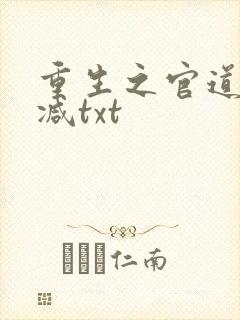 重生之官道无删减txt