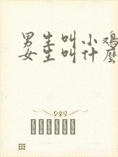 男生叫小鸡鸡,女生叫什么