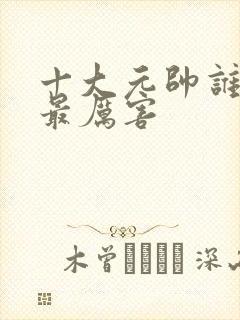 十大元帅谁打仗最厉害