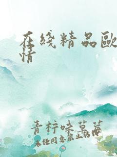 在线精品欧美激情