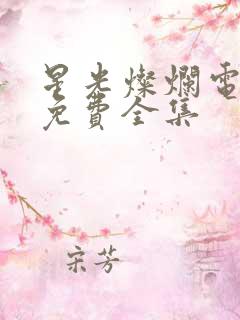 星光灿烂电视剧免费全集