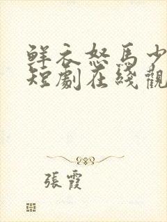 鲜衣怒马少年郎短剧在线观看