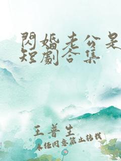 闪婚老公是豪门短剧合集