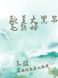 欧美大黑吊操无毛熟妇