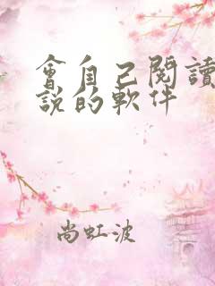 会自己阅读的小说的软件