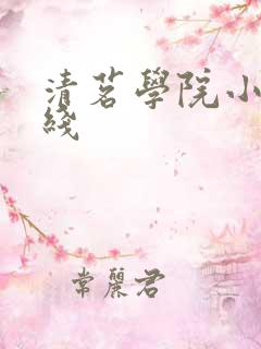 清茗学院小说在线