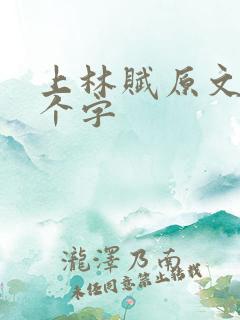 上林赋原文多少个字