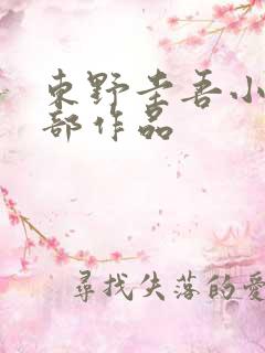 东野圭吾小说全部作品