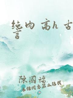 纯肉 高h 古言