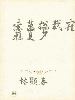 亿万总裁宠妻成瘾夏夕