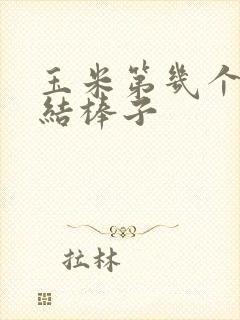 玉米第几个叶子结棒子