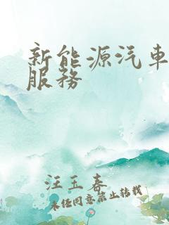 新能源汽车租赁服务