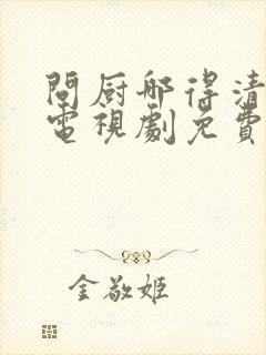 问厨哪得清如许电视剧免费播放