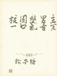 校园双男主小说一口气看完