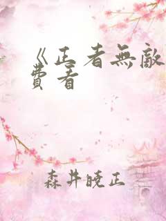 《正者无敌》免费看