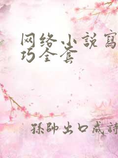 网络小说写作技巧全套
