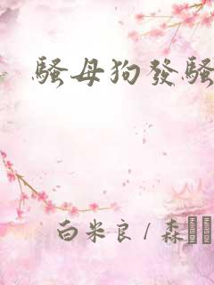 骚母狗发骚求操
