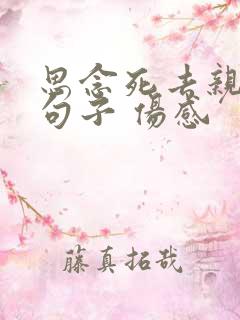 思念死去亲人的句子 伤感