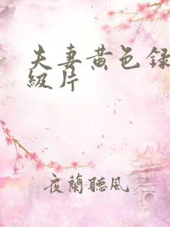 夫妻黄色录像一级片