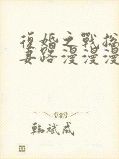 复婚之战总裁追妻路漫漫漫画下拉式