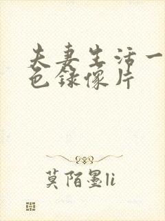 夫妻生活一级黄色录像片
