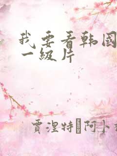 我要看韩国黄色一级片
