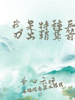 我是特种兵之利刃出鞘龚箭