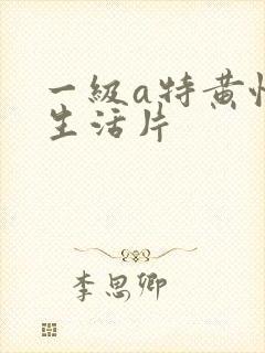 一级a特黄性色生活片