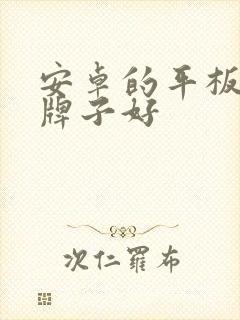 安卓的平板哪个牌子好