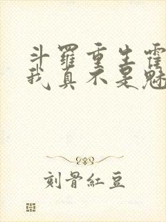 斗罗重生霍雨浩我真不是魅魔笔趣阁免费